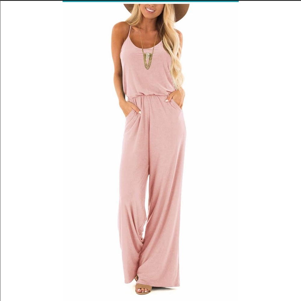 Sleeveless Wide Leg Pants Jumpsuit